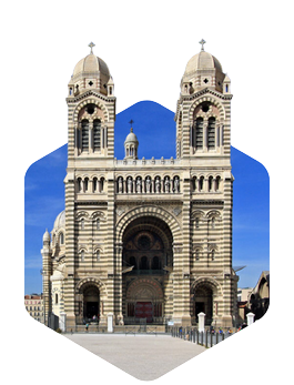 Cathédrale de La Major située dans le 2ème arrondissement de Marseille
