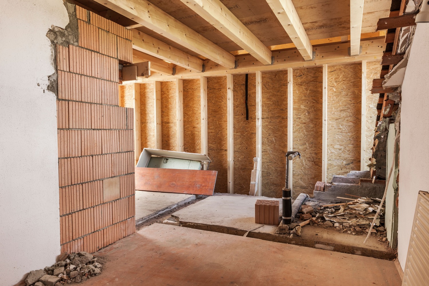 Ouverture de mur non porteur dans une maison